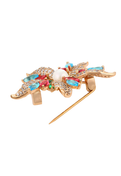 faina Pin Back Brooch