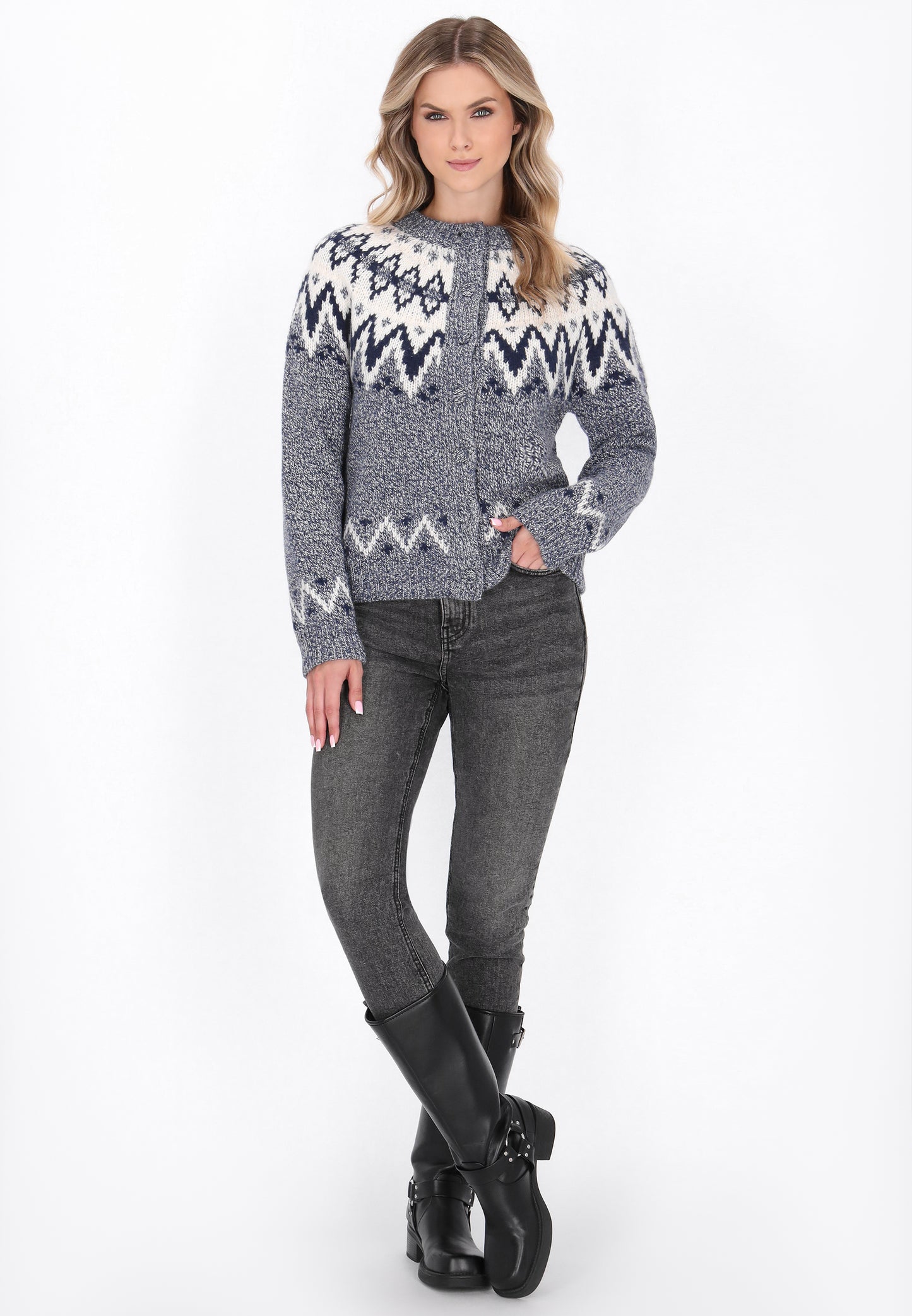 DreiMaster Vintage Damen Strickjacke