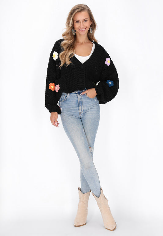 IZIA Damen Strickjacke