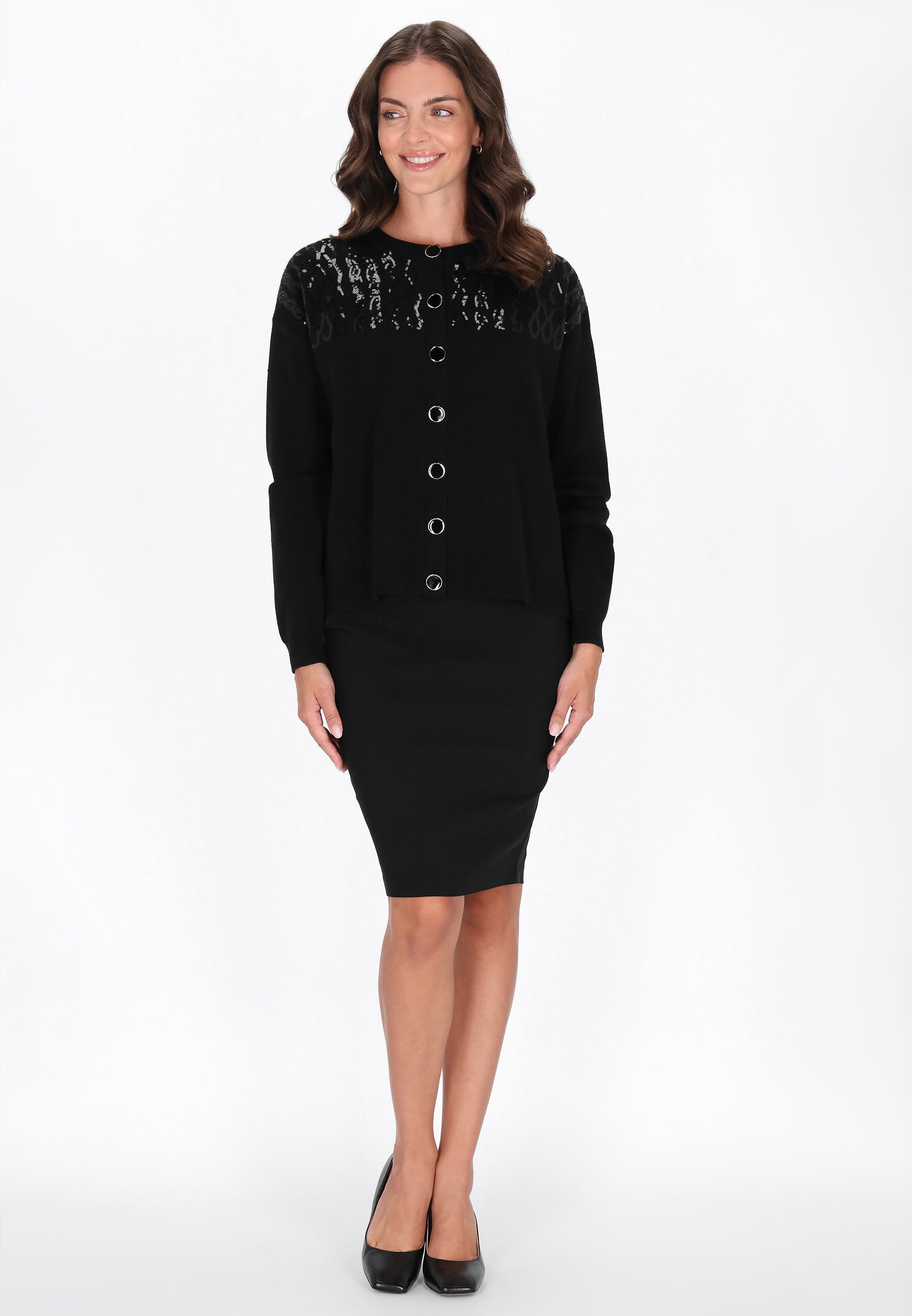 usha BLACK LABEL Damen Strickjacke