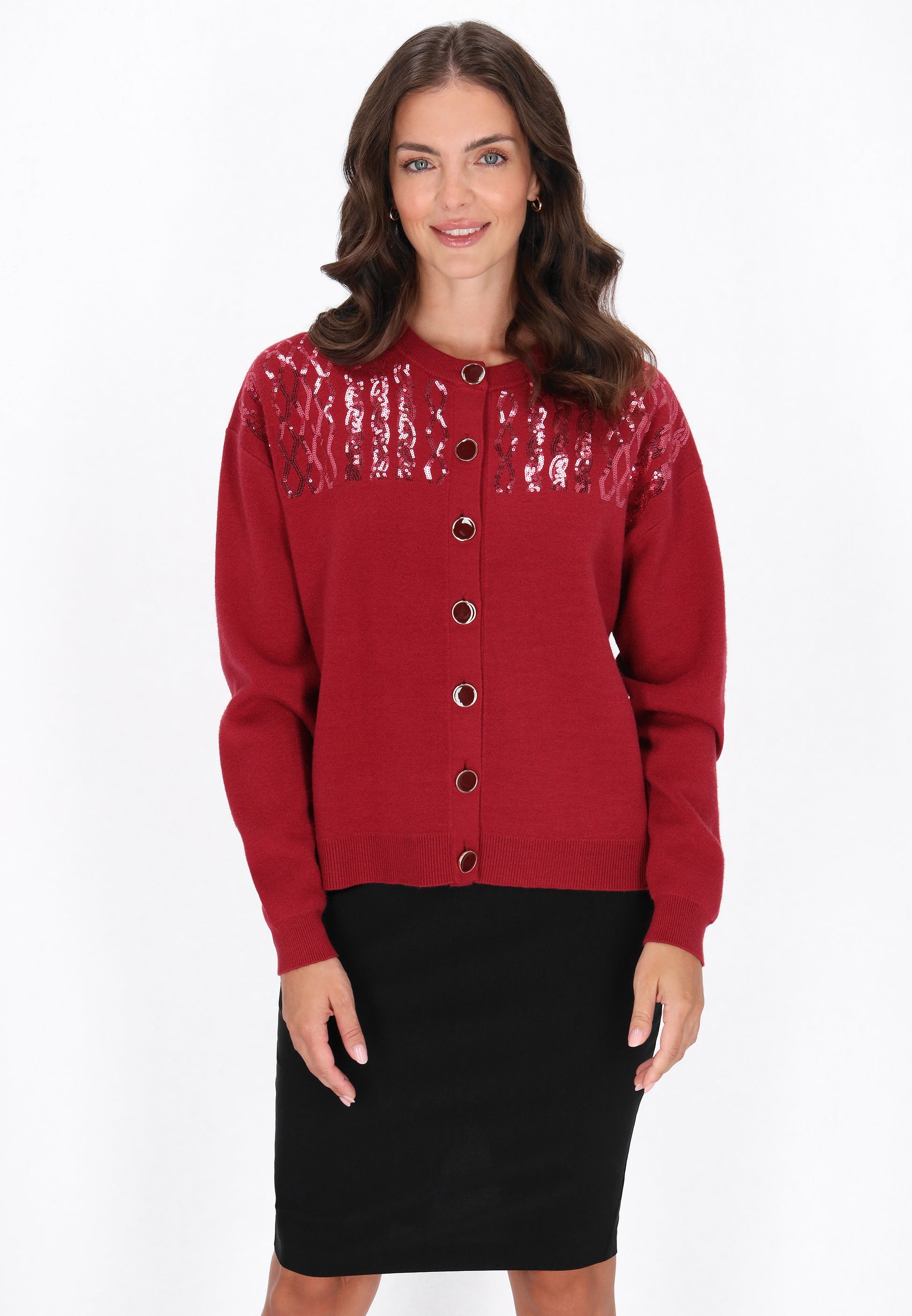 usha BLACK LABEL Damen Strickjacke