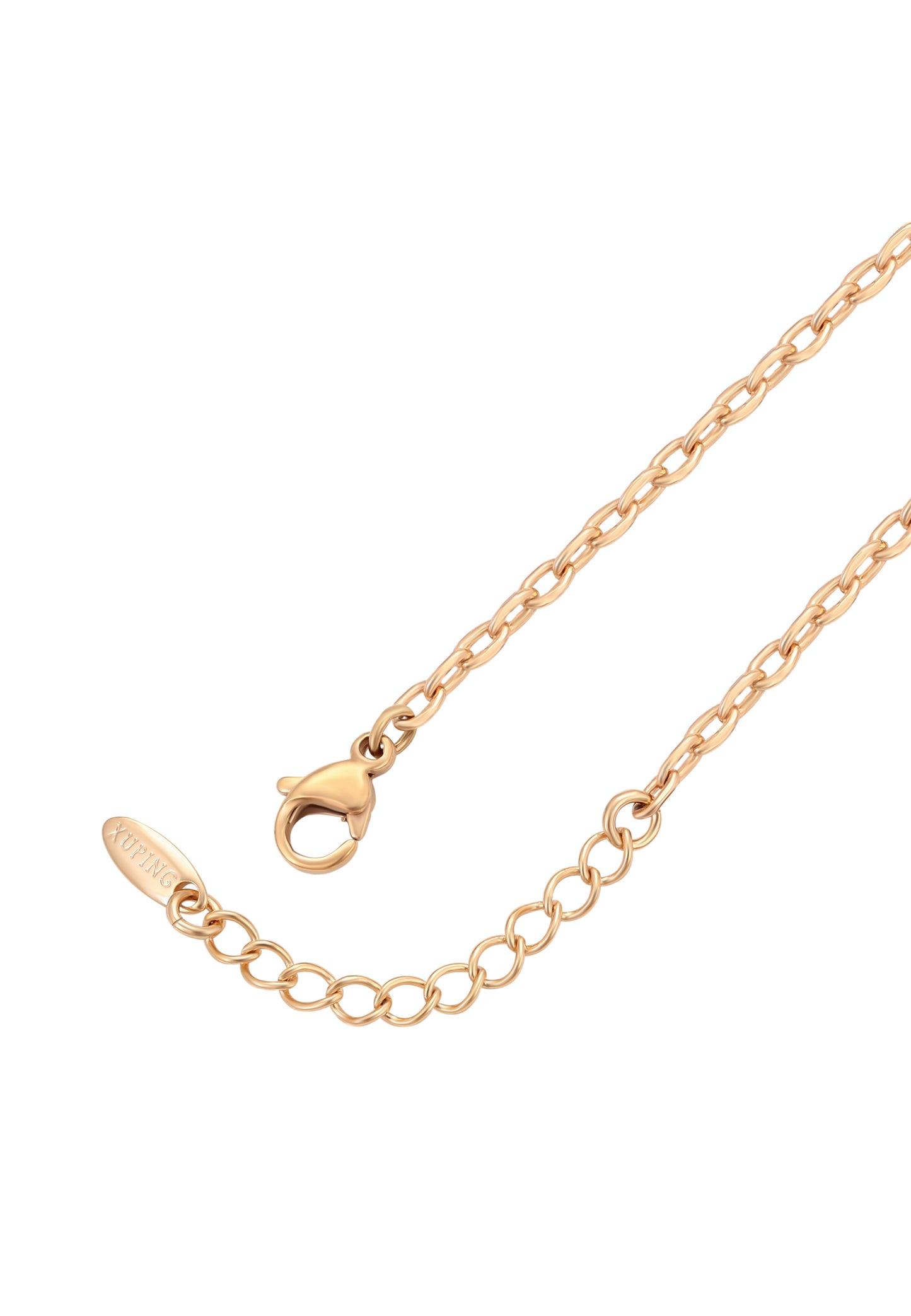 faina Thin Chain Link Bracelet With Rhinestones