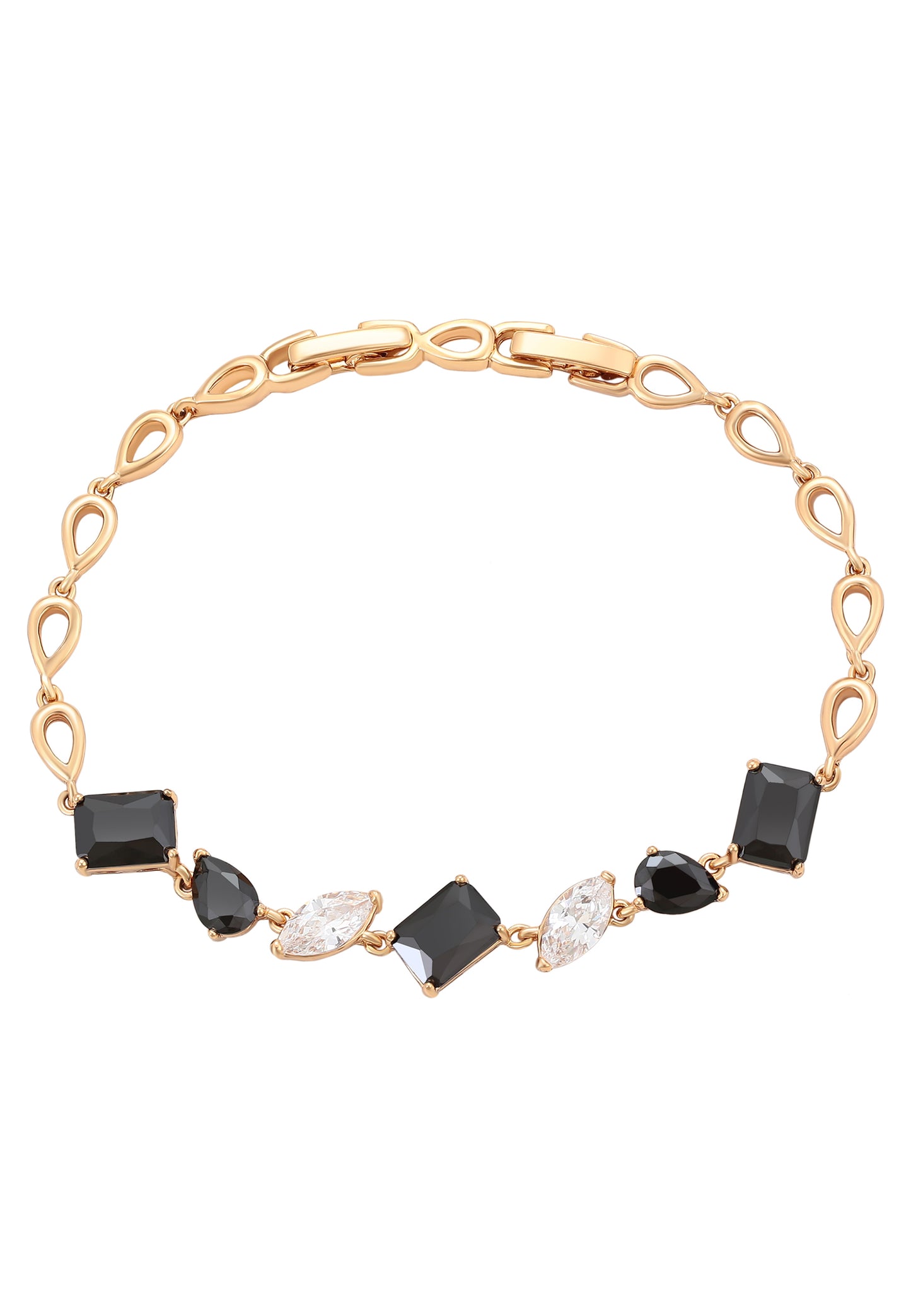 faina Crystal-Studded Link Bracelet