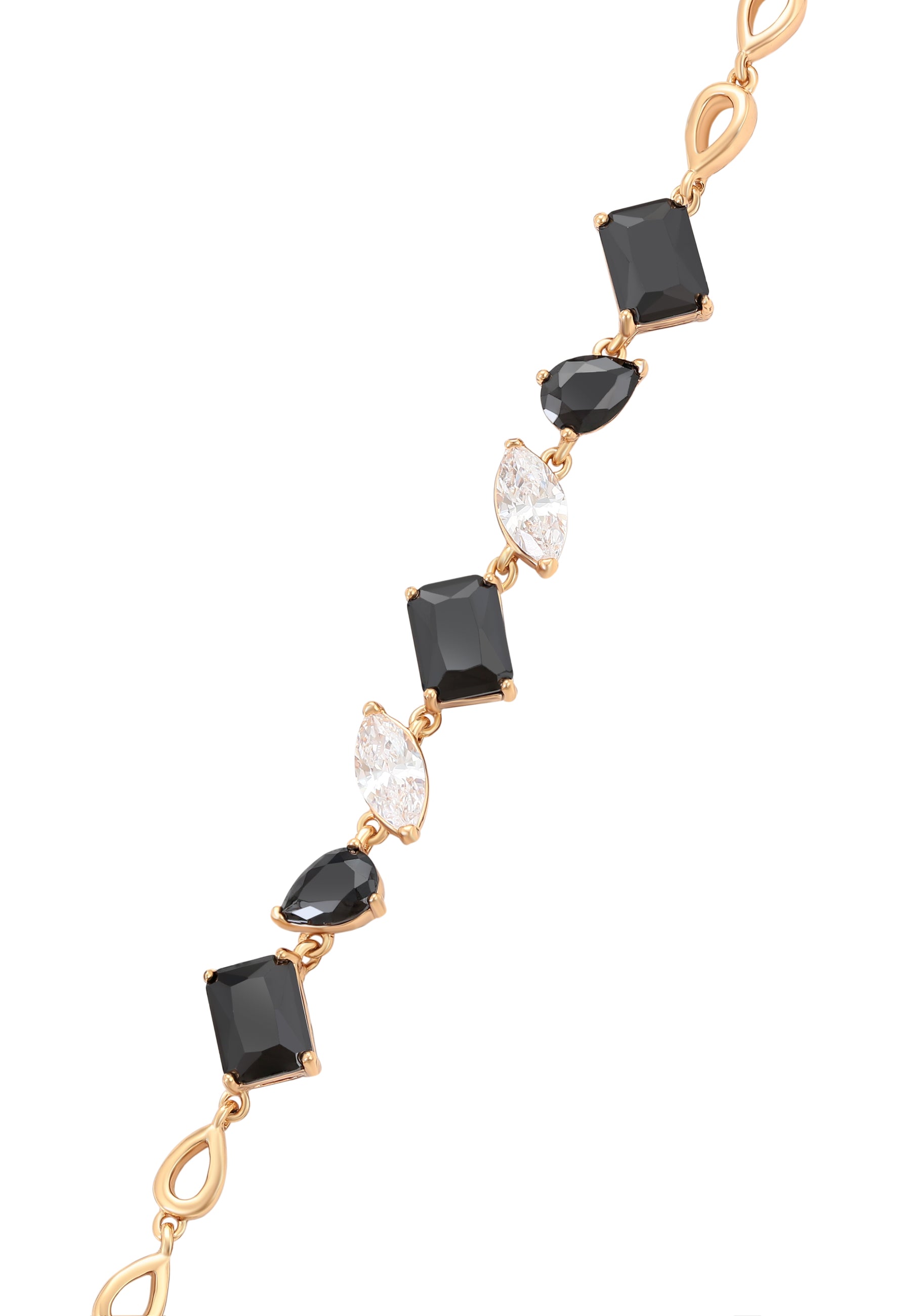 faina Crystal-Studded Link Bracelet