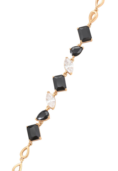 faina Crystal-Studded Link Bracelet
