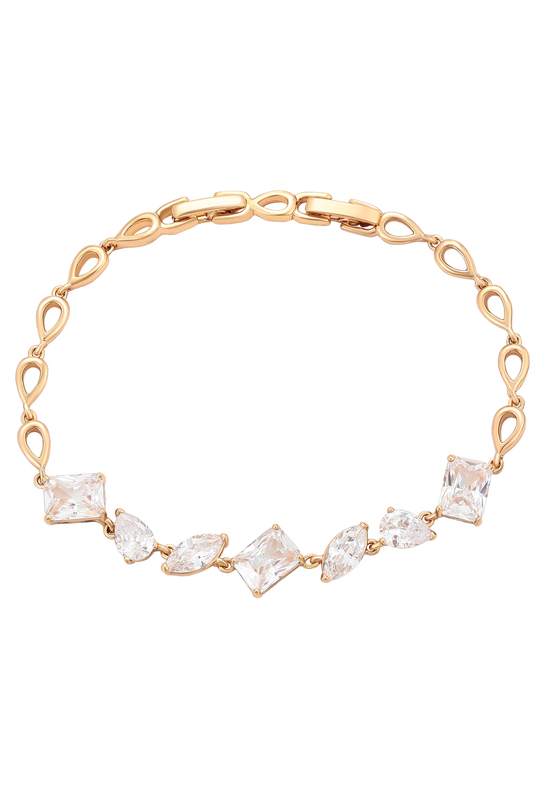 faina Crystal-Studded Link Bracelet