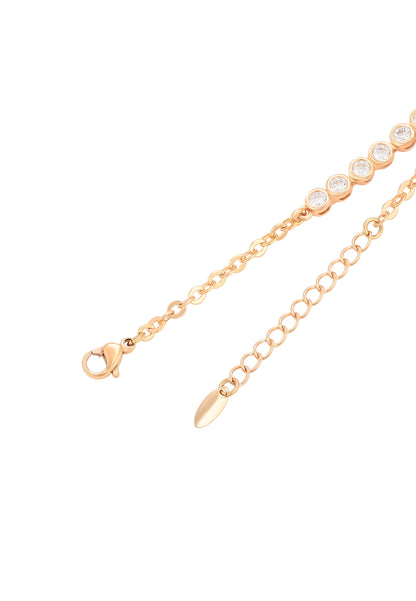 faina Crystal Studded Chain Link Bracelet