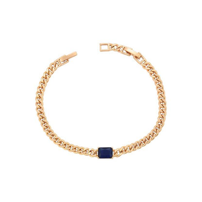 faina Crystal-Studded Chain Link Bracelet