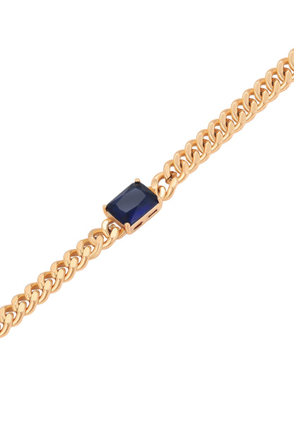 faina Crystal-Studded Chain Link Bracelet