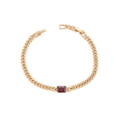 faina Crystal-Studded Chain Link Bracelet