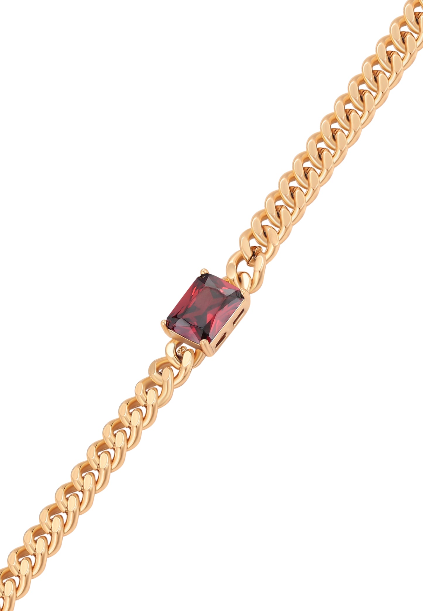 faina Crystal-Studded Chain Link Bracelet