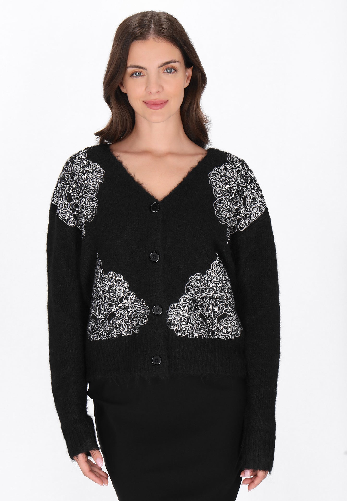 usha BLACK LABEL Damen Strickjacke