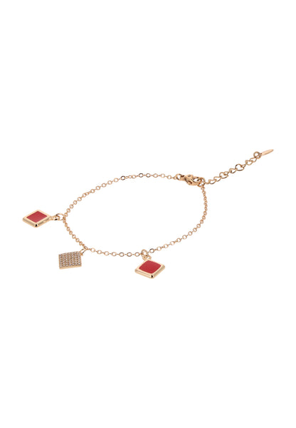 faina Chain Link Bracelet With Charms
