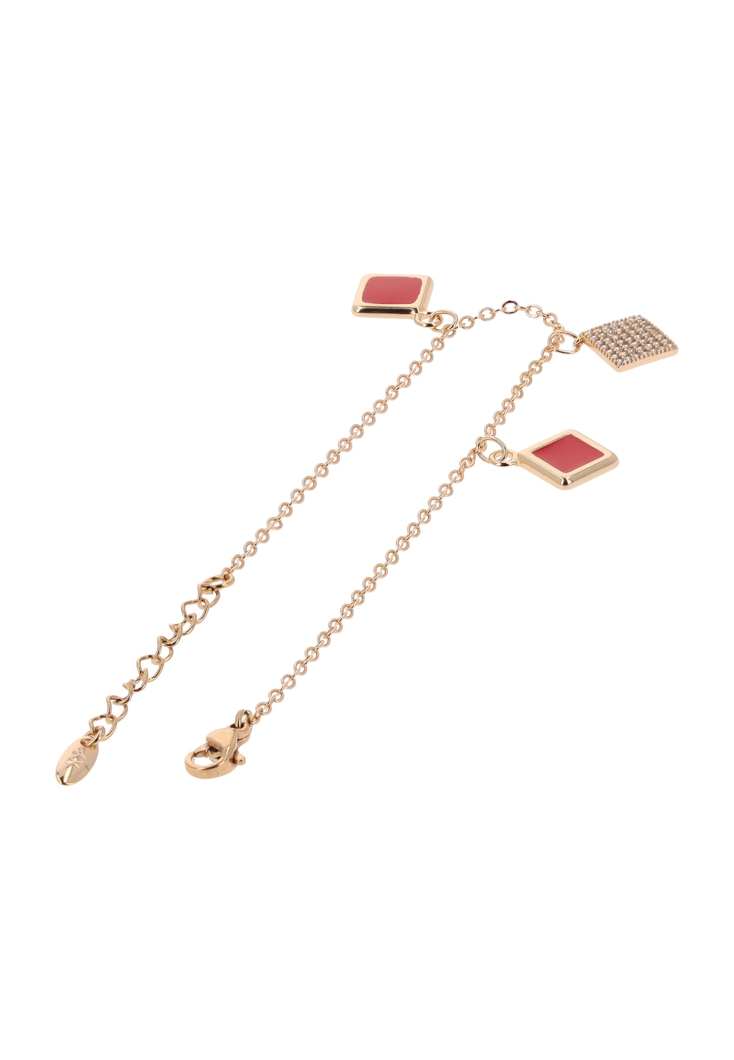 faina Chain Link Bracelet With Charms
