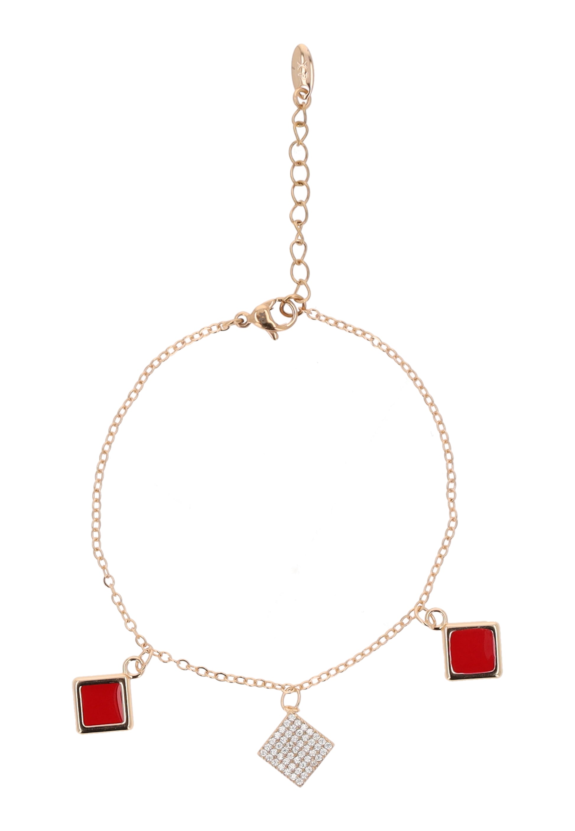 faina Chain Link Bracelet With Charms
