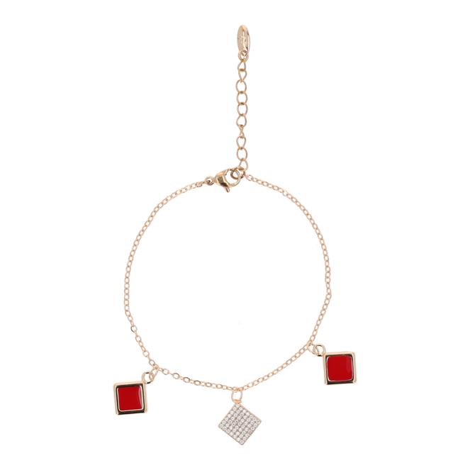 faina Chain Link Bracelet With Charms