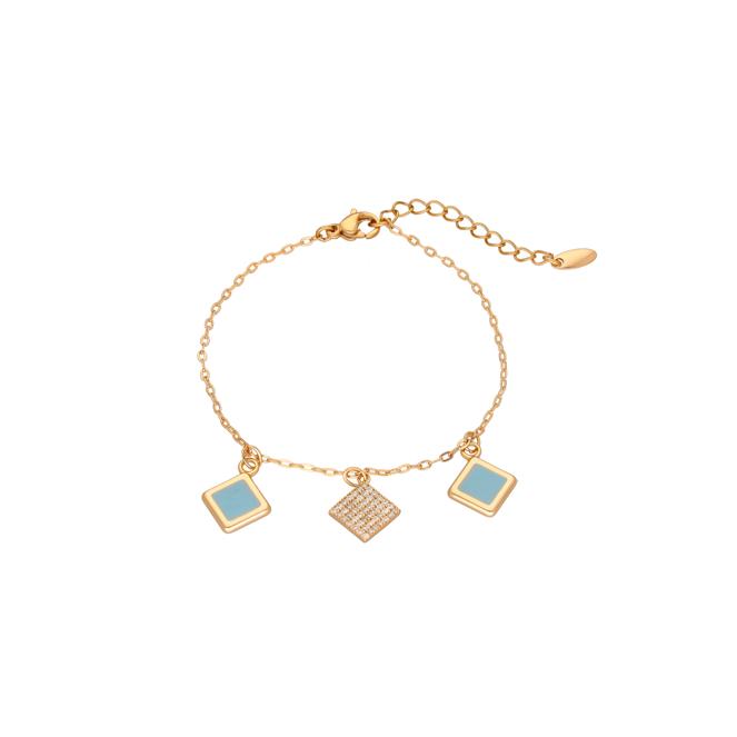 faina Chain Link Bracelet With Charms