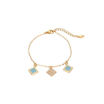 faina Chain Link Bracelet With Charms