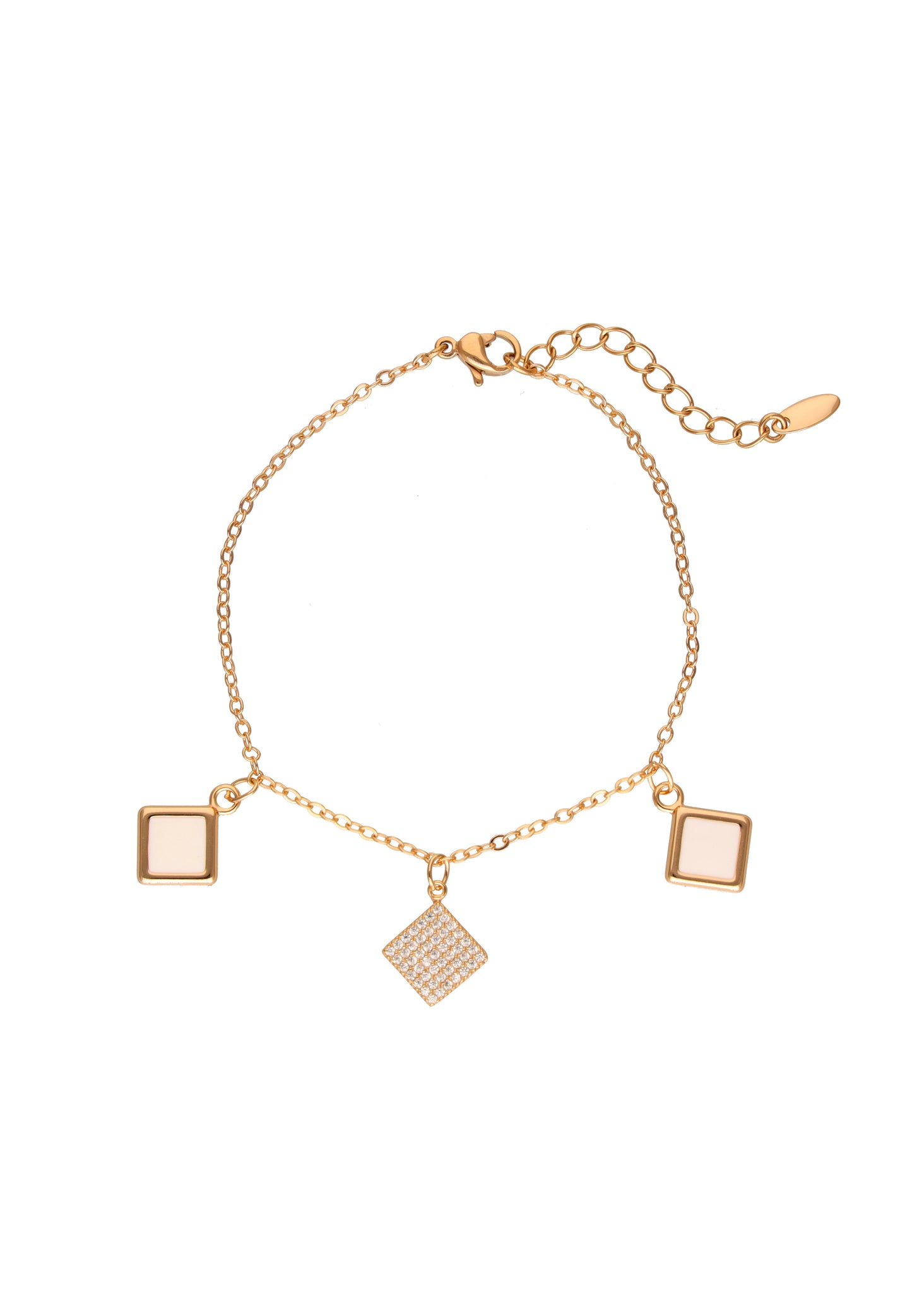 faina Chain Link Bracelet With Charms