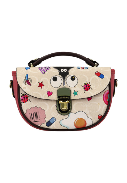myMo pop EYETHEME Damen-Umhängetasche