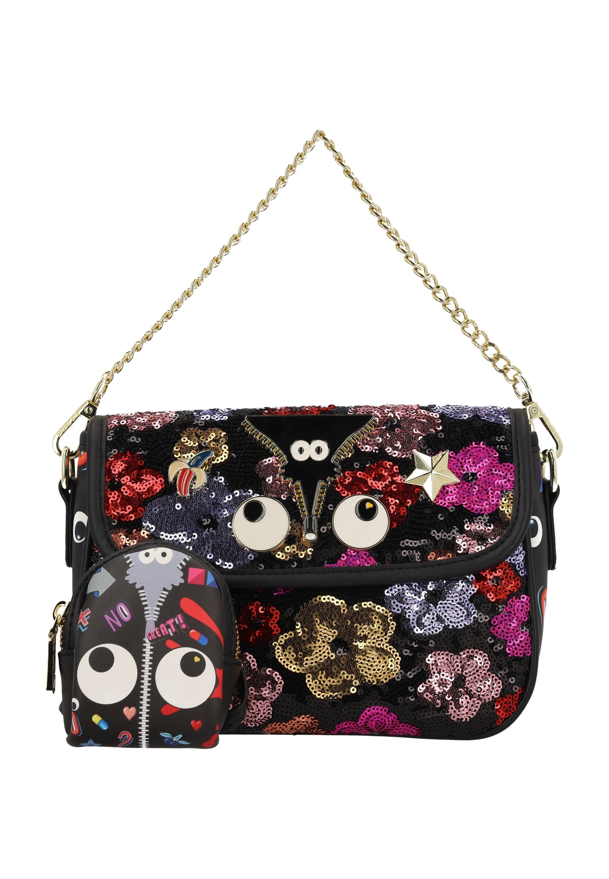 myMo pop EYETHEME Damen-Umhängetasche