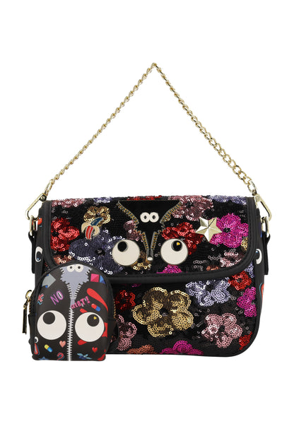 myMo pop EYETHEME Damen-Umhängetasche