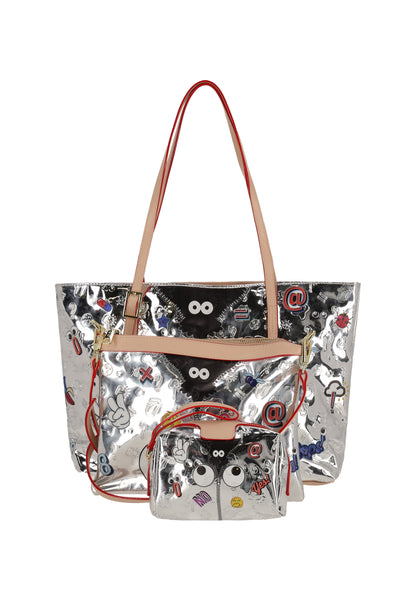 myMo pop EYETHEME Women's 2-In-1 Tote Bag Set