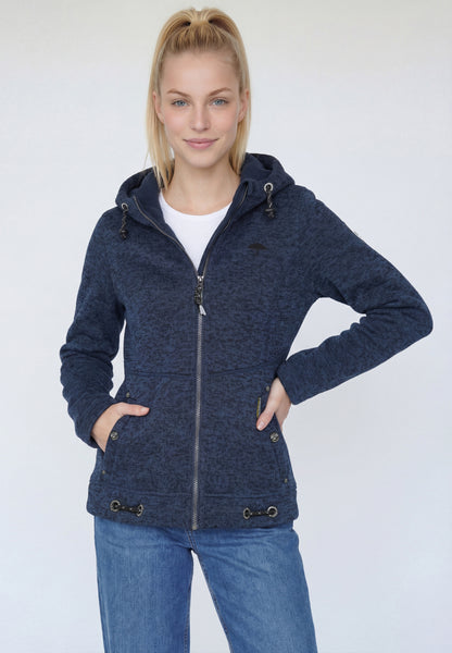 Schmuddelwedda Damen-Fleecejacke aus Strick