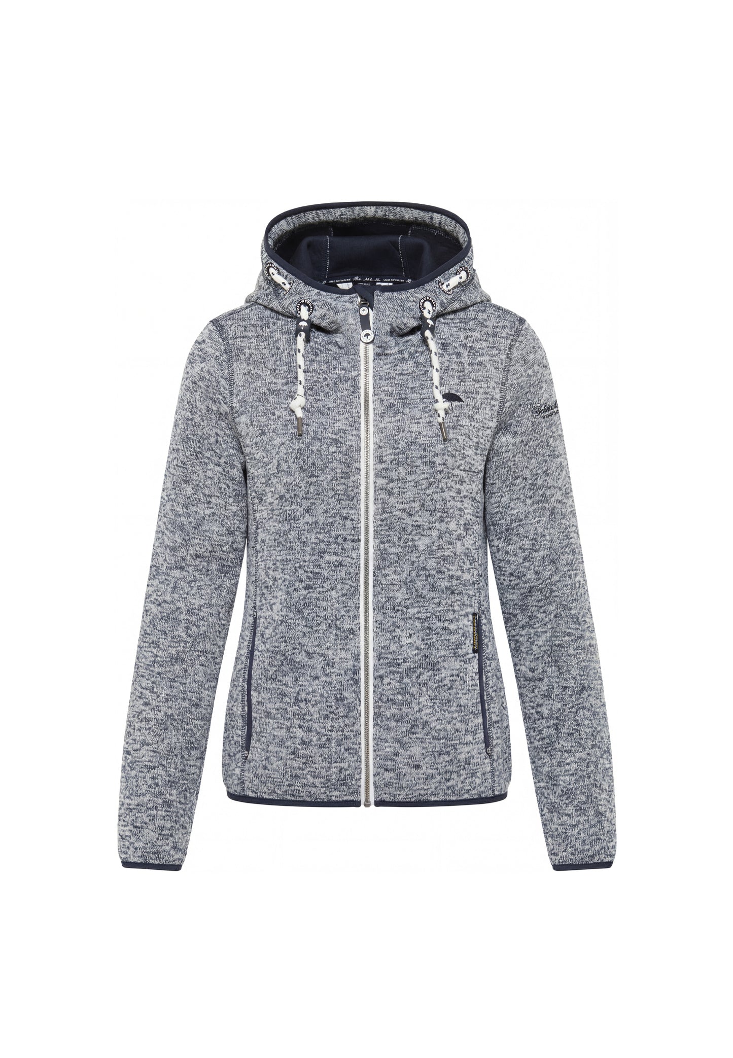 Schmuddelwedda Damen-Fleecejacke aus Strick