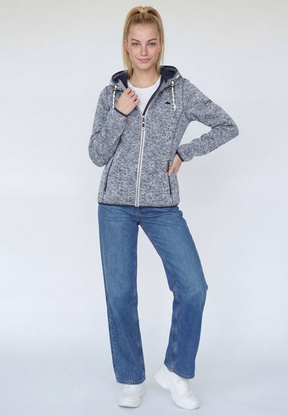 Schmuddelwedda Damen-Fleecejacke aus Strick