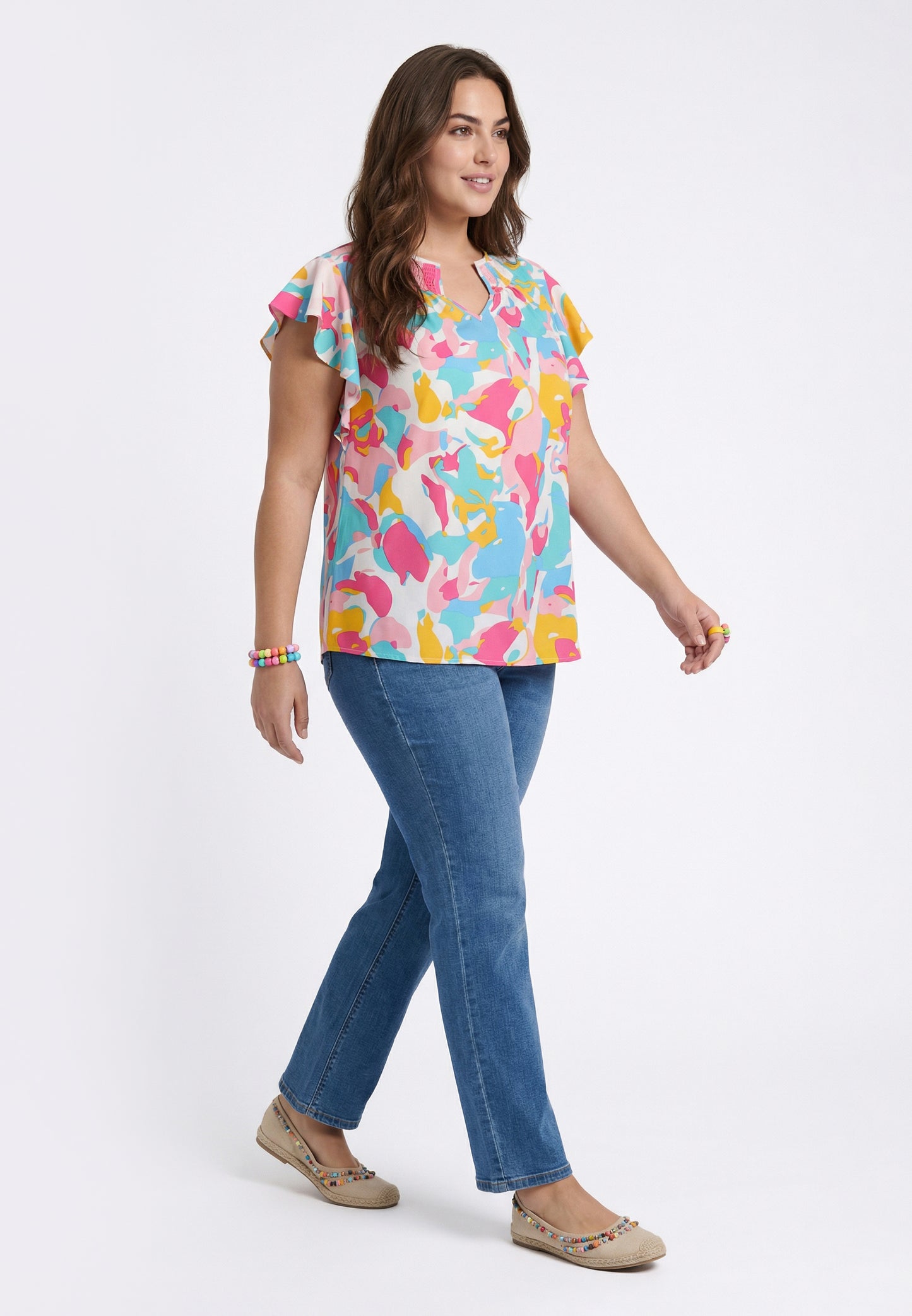 Joella Damen Plus Size Bluse