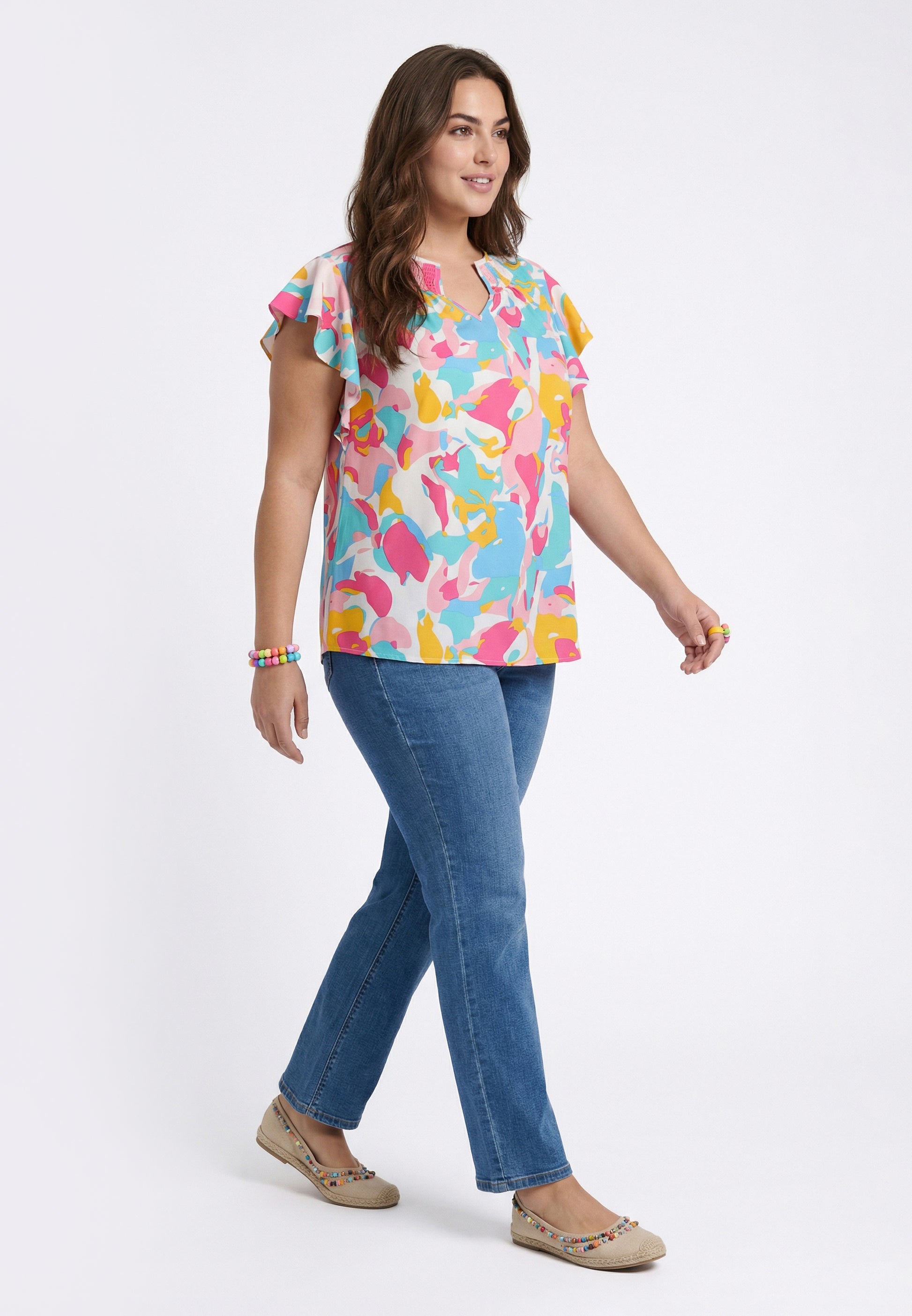 Joella Damen Plus Size Bluse