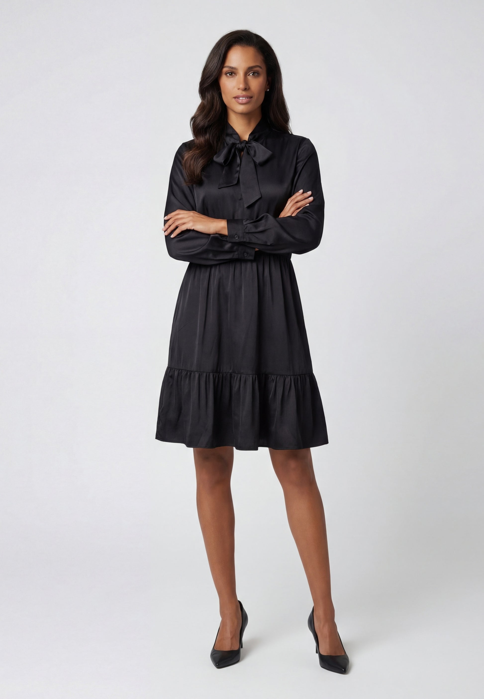 Lynnea Women's Midikleid Mit Volant