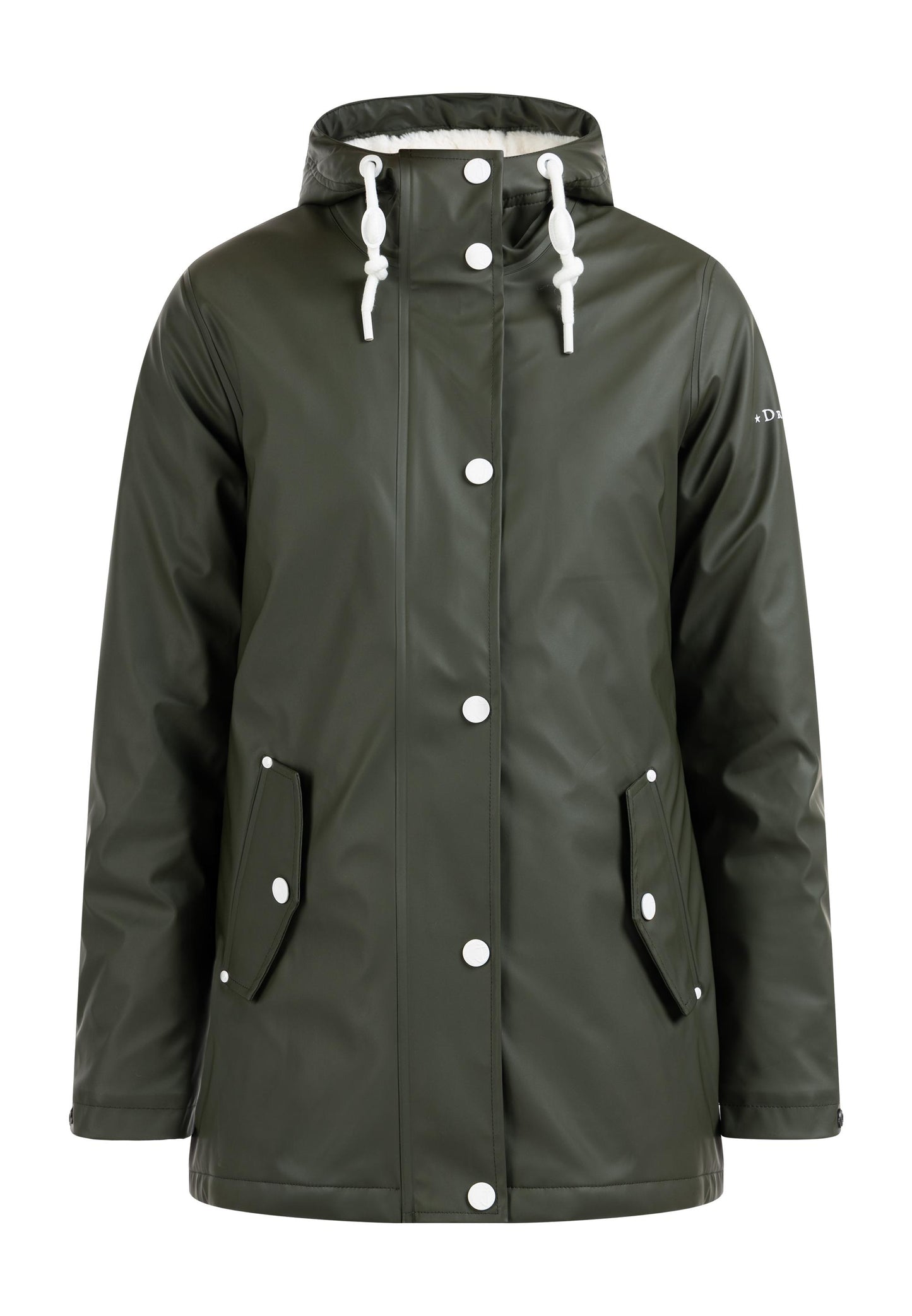 Caley Women's Rain Jacket With Faux Fur Lining
