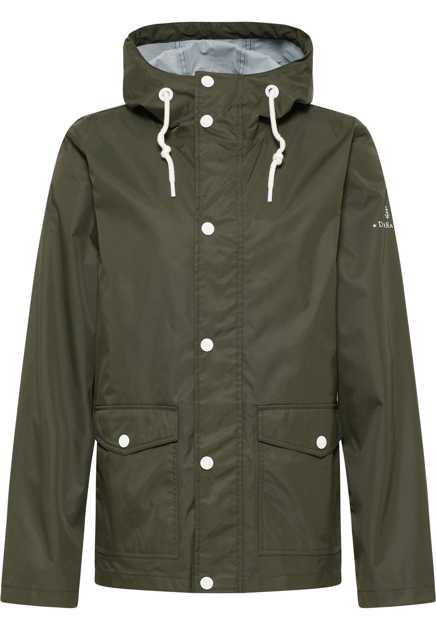 Caley Men's Ain Jacket With A Subtle Print On The Back Of The Outer Fabric