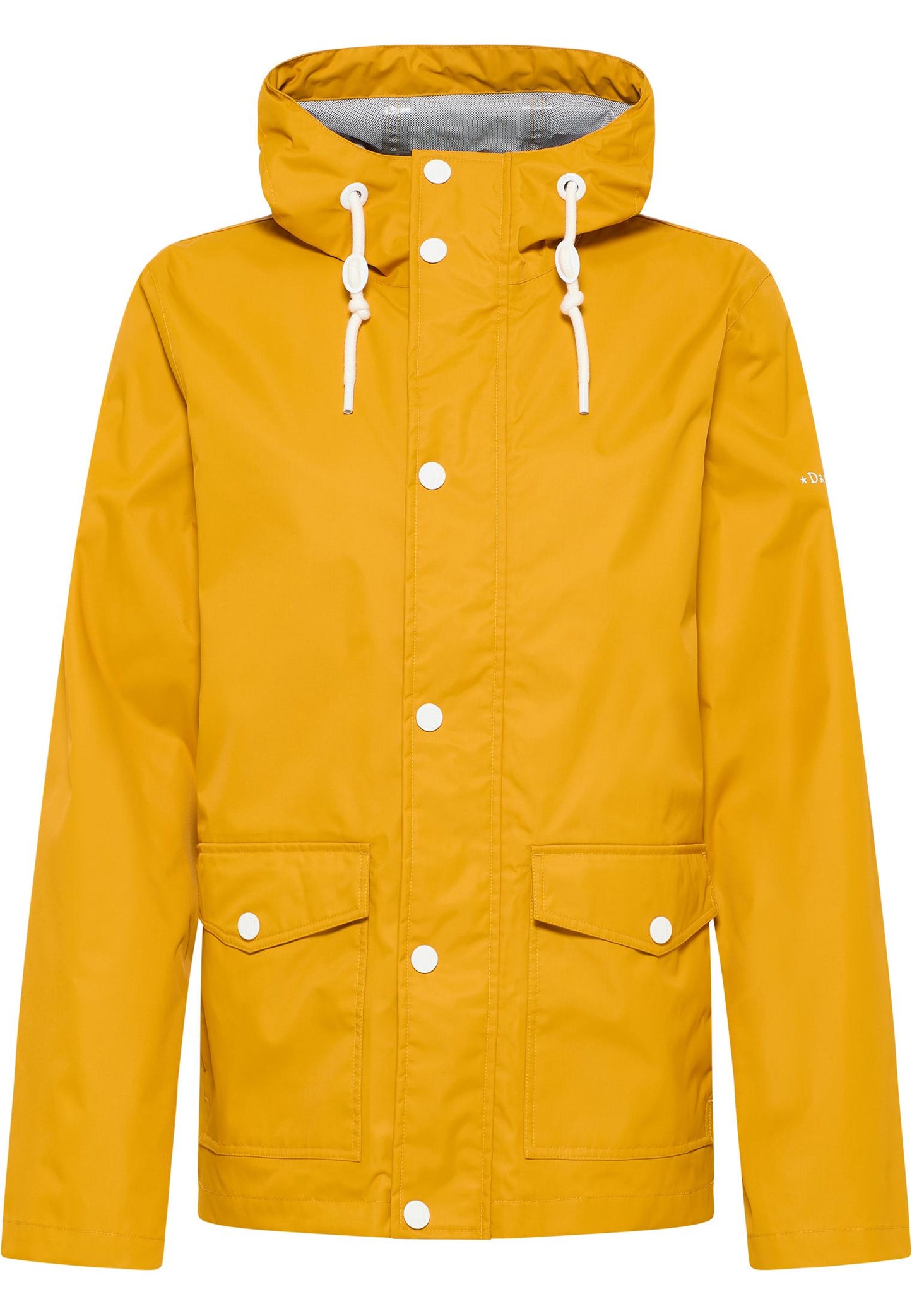 Caley Men's Ain Jacket With A Subtle Print On The Back Of The Outer Fabric