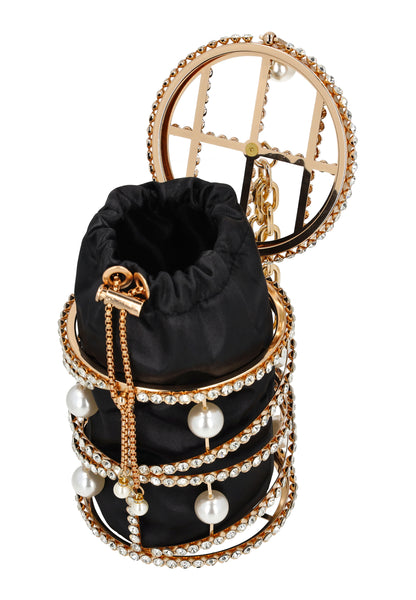 Faina Women's Bucket Bag With Chain Straps