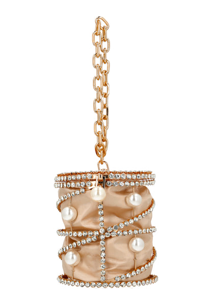 Faina Women's Bucket Bag With Chain Straps