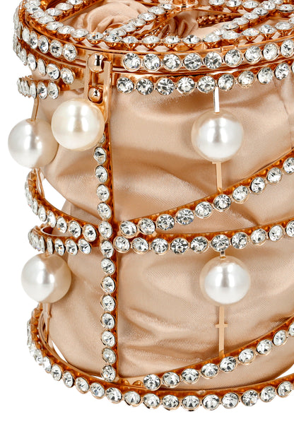 Faina Women's Bucket Bag With Chain Straps