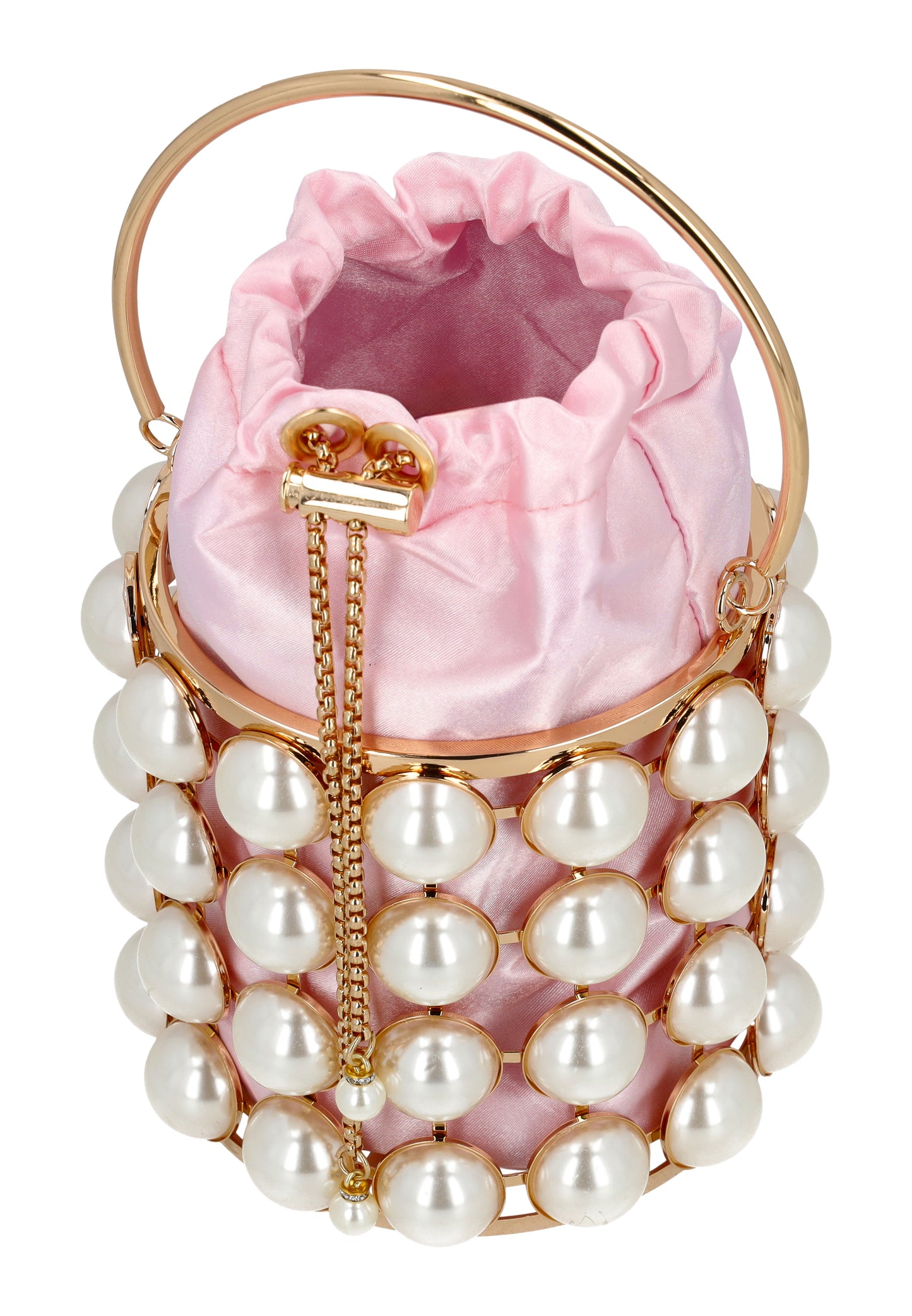 Faina Women's Bucket Bag With Pearl Design