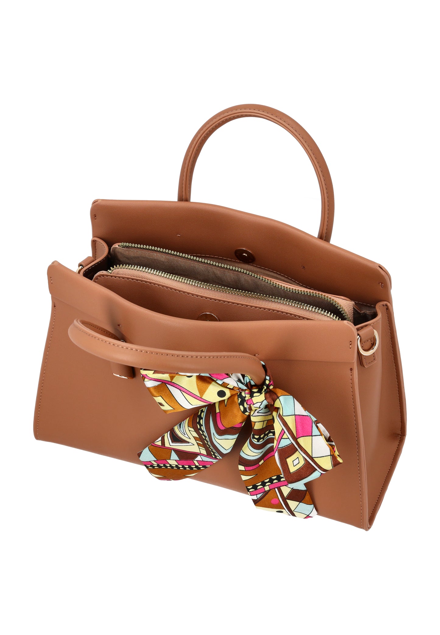Usha Black Label Women's Eco-Leather Handbag With Adjustable Additional Strap