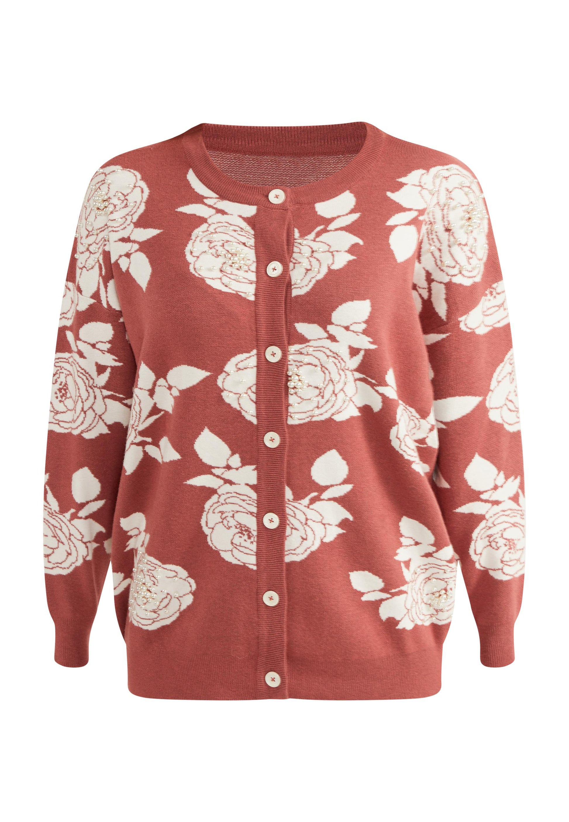 Albee Women's Cardigan With Pearls