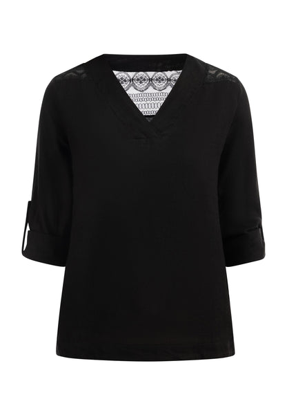Albee Women's Blouse Shirt With Lace