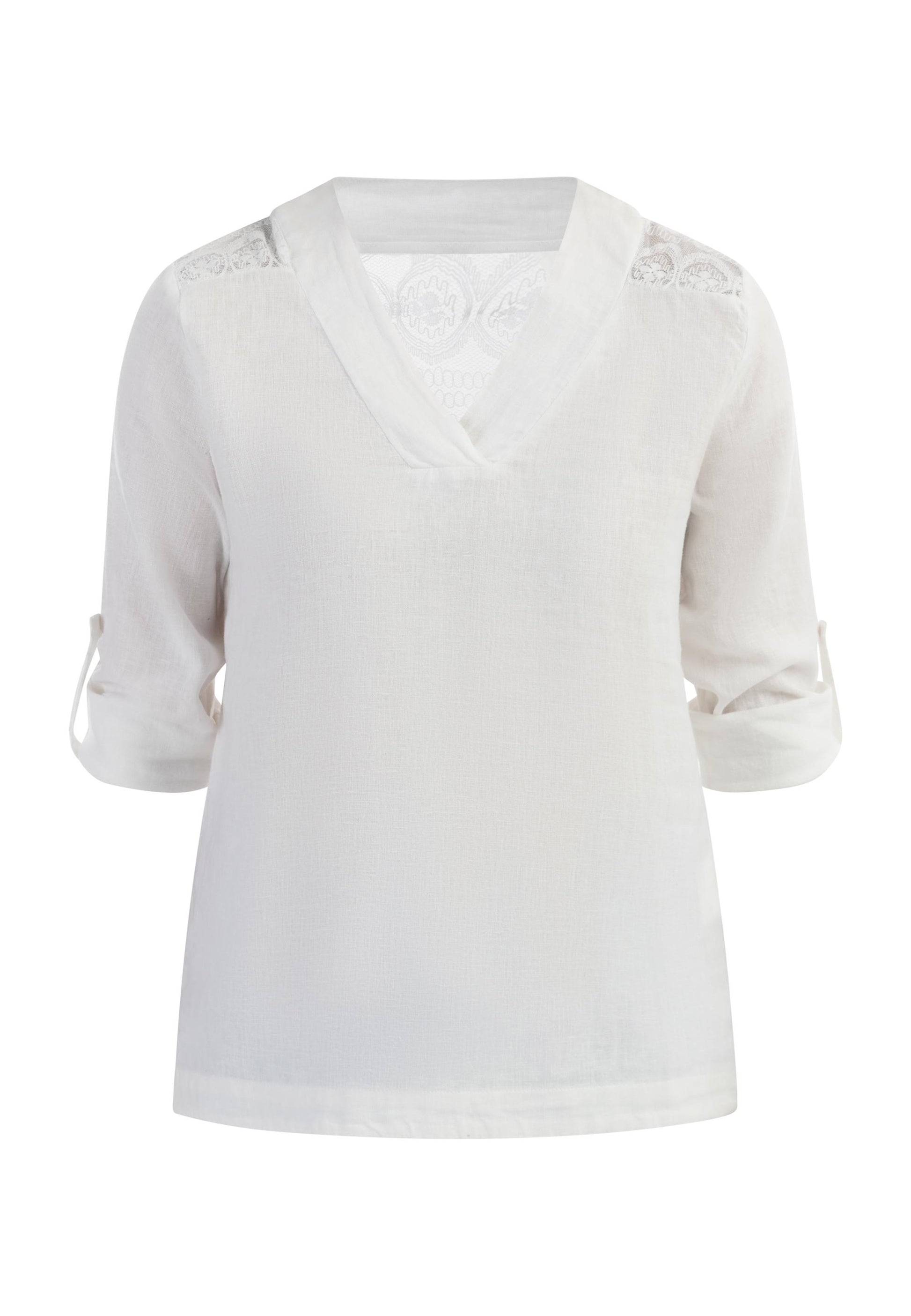 Albee Women's Blouse Shirt With Lace