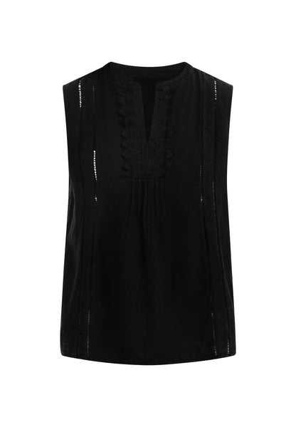Albee Women's Blouse Top With Lace