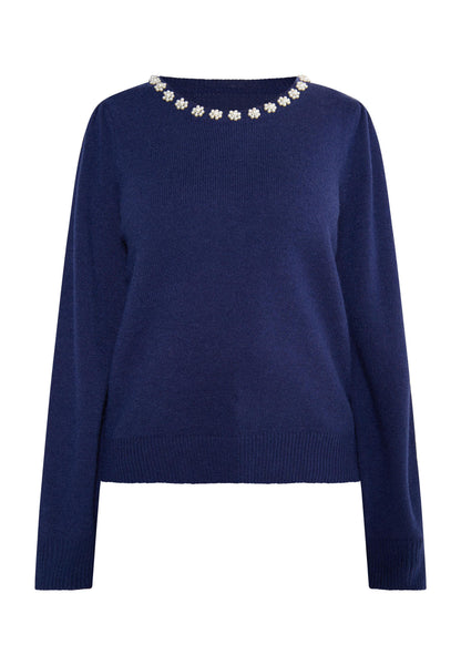 Albee Women's Sweater With Pearls