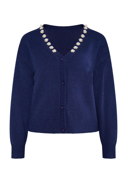 Albee Women's Cardigan With Pearls