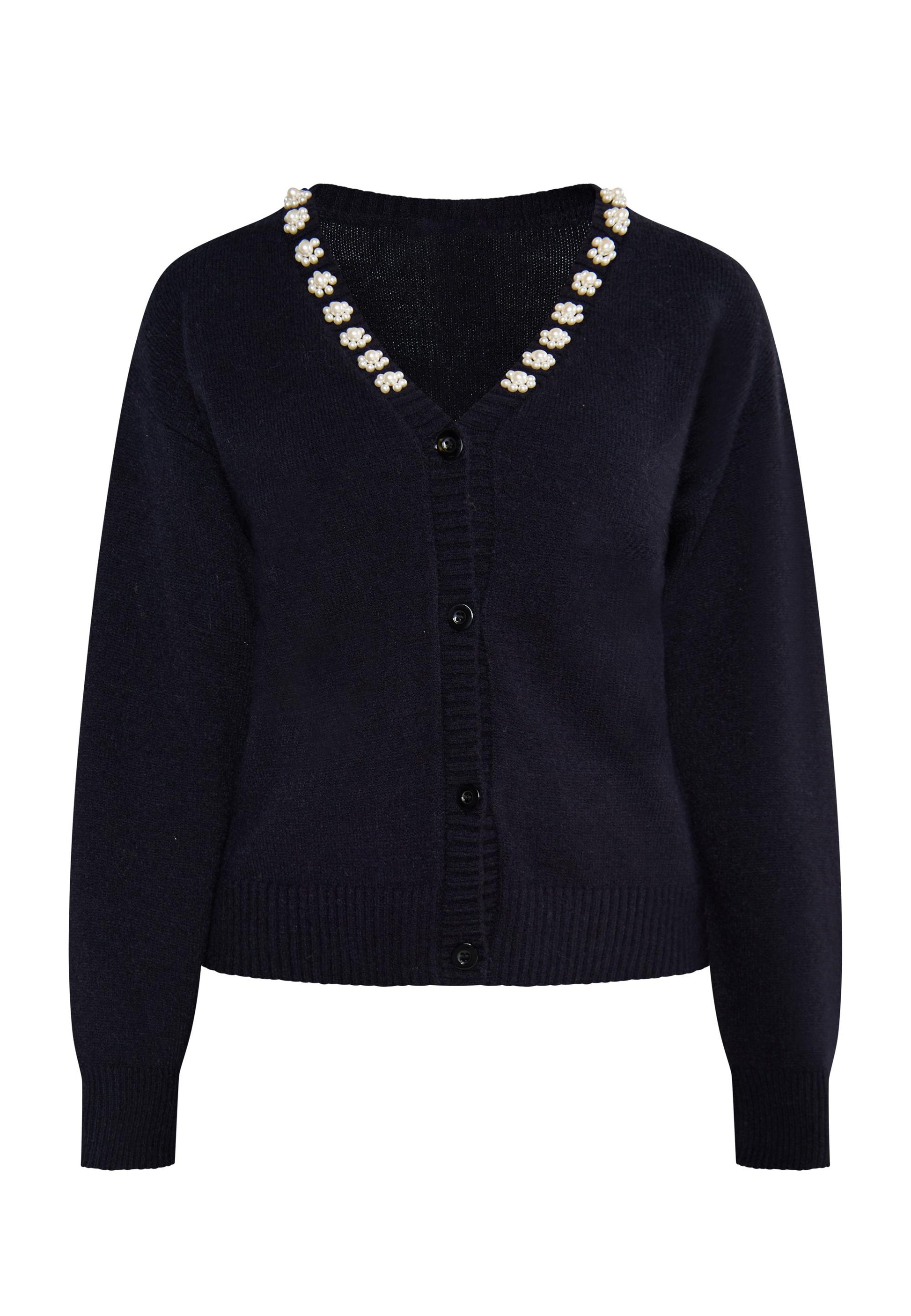 Albee Women's Cardigan With Pearls