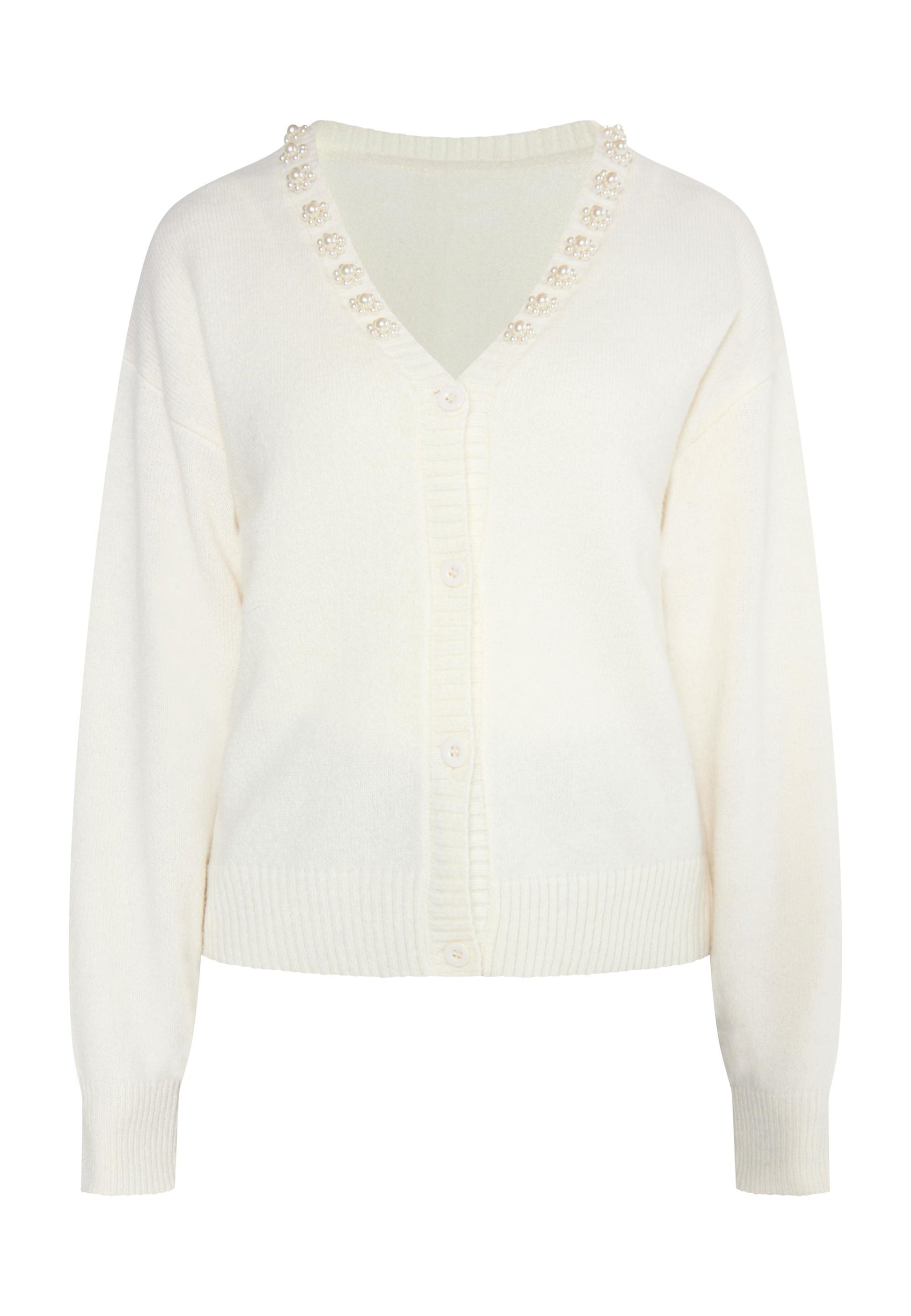 Albee Women's Cardigan With Pearls