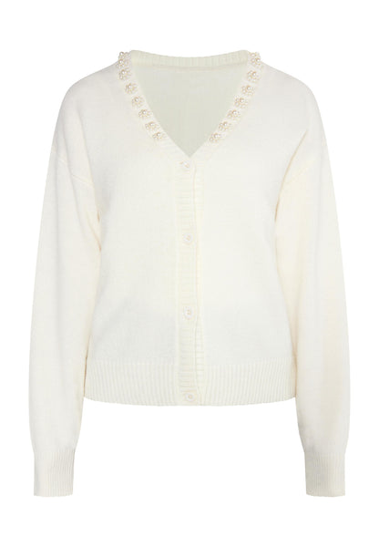 Albee Women's Cardigan With Pearls